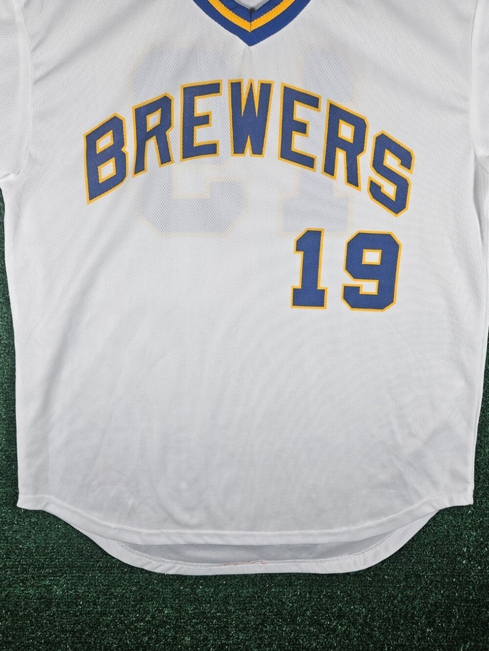 Milwaukee Brewers MLB Baseball Jersey / Colorway - White, Blue, & Yellow / XXL - Picture 6 of 14